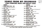 他の写真1: 中古レッスンCD/SONGS FROM MY CHILDHOOD VOL.1（リン・スタンフォード）