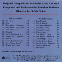 画像2: 中古レッスンCD/Original Compositions For Ballet Class, Vol.1