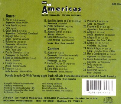 画像1: 中古レッスンCD/from the Americas MUSIC FOR BALLET CLASS（スティーブン・ミッチェル）