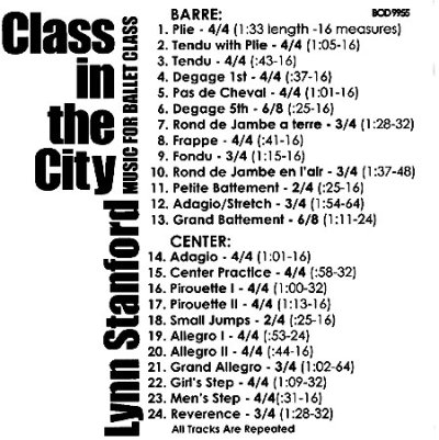 画像1: 新品レッスンCD/Class in the City Music for Ballet Class（リン・スタンフォード）