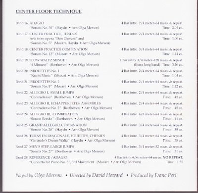 画像2: 中古レッスンCD/OLGA MERSON Plays Another Spectacular Ballet Class
