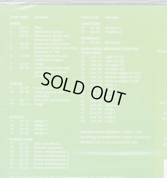 画像2: 【値下げ！】新品レッスンCD/RAD Advanced 2 Ballet Royal Academy of Dance, ロイヤル・アカデミー・オブ・ダンス (2)