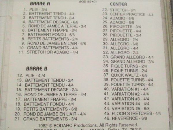 画像2: 中古レッスンCD/Lynn Stanford&David Howard Music For Ballet Class（L.スタンフォード） (2)