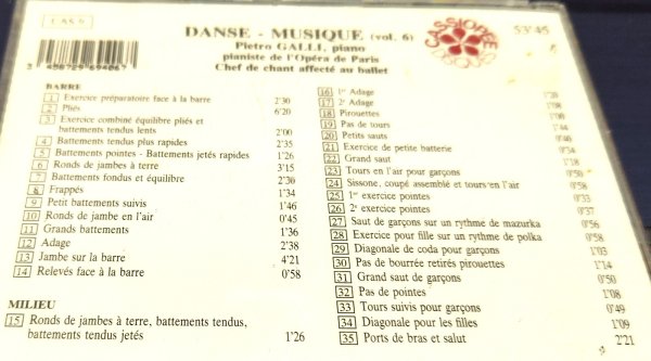 画像2: 中古CD/ピエトロ・ガリ「DANSE-MUSIQUE VOL.6」 (2)