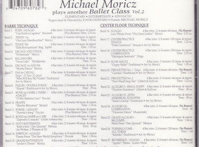 画像1: 中古レッスンCD/Michael Moricz For Ballet Class VOL.2 マイケル・モリッツ