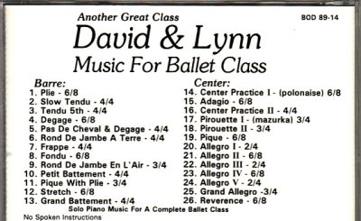 画像1: 中古レッスンCD/David&Lynn Music For Ballet Class（L.スタンフォード）